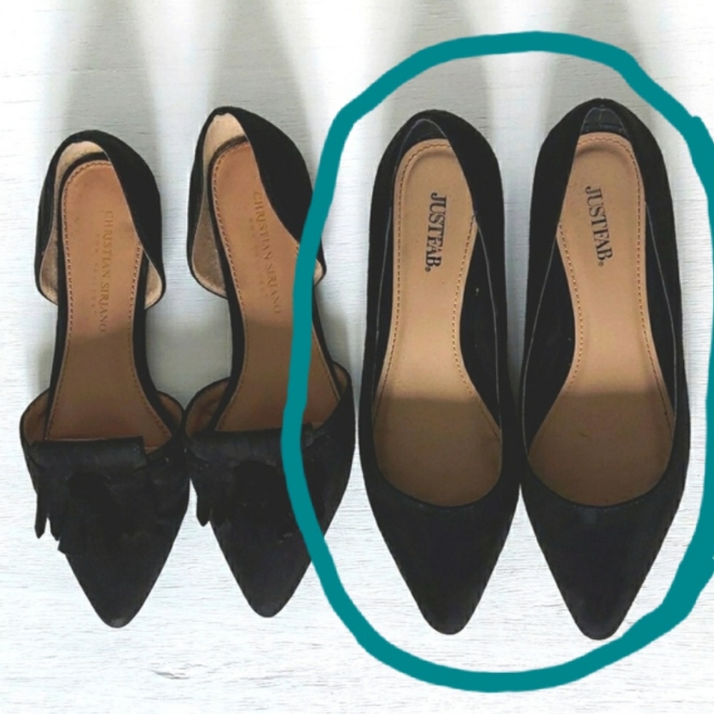 Faux Suede Flats size 7